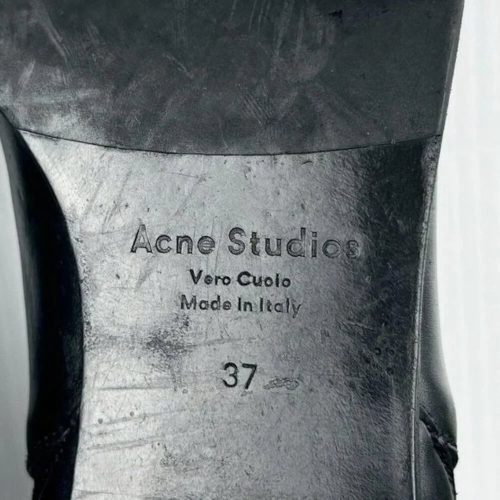 Acne Studios Black Jensen Ankle Boots 6.5 - Picture 7 of 10